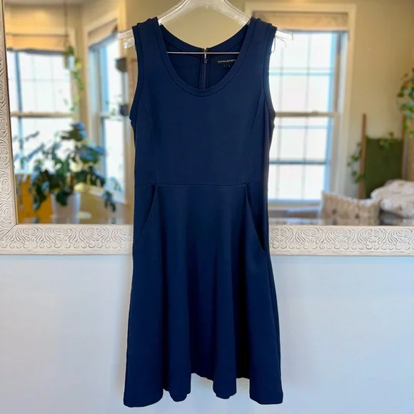 Banana Republic | Dresses | Banana Republic Navy Blue Sleeveless Dress W  Pockets Has Stretch Size 4 | Poshmark